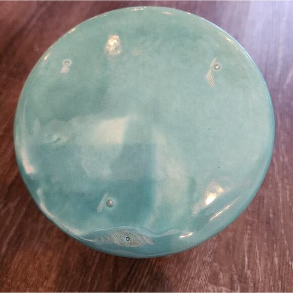 Jaska of California Cascade‎ Ware Blue with Brown Drip Vintage Pitcher - Picture 8 of 10